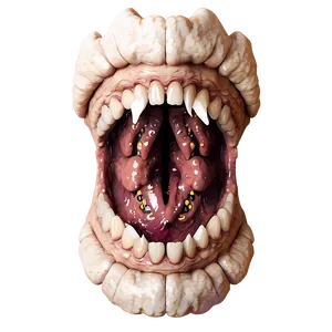 Scary Monster Mouth PNG Xqh PNG