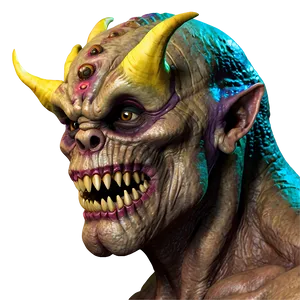Scary Monster Profile PNG Snx35 PNG
