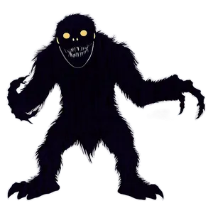 Scary Monster Silhouette Png 06122024 PNG image