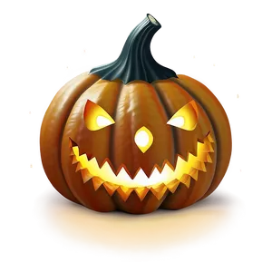 Scary Pumpkin With Candle PNG 06292024