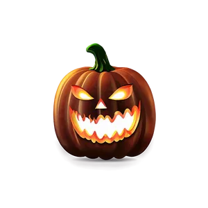 Scary Pumpkin With Candle PNG 06292024