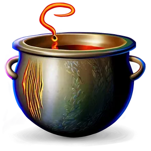 Scary Witch Cauldron PNG 9