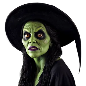 Scary Witch Face PNG 05062024