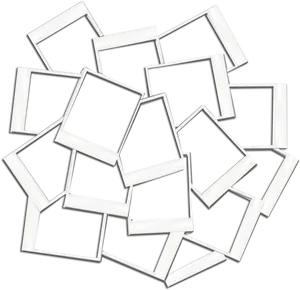 Scattered_ Blank_ Polaroids PNG image