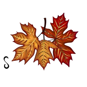 Scattered Fall Leaves PNG 06132024 PNG
