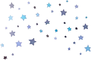 Scattered Stars Pattern PNG image