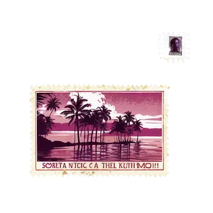 Scenic Postcard Stamp Png 06272024 PNG image