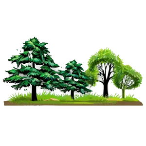 Scenic Tree Line Art Png 45 PNG image