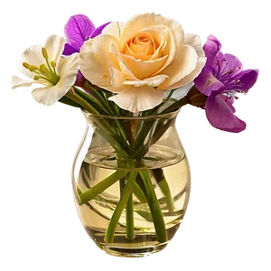 Scented Flowers In Vase PNG 06272024