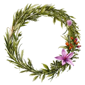 Scented Herb Wreath PNG Esb91