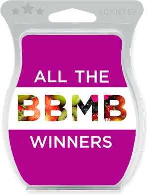 Scentsy All The B M B Winners Product Label PNG image