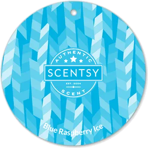 Scentsy Blue Raspberry Ice Scent Circle PNG image