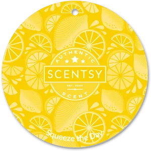 Scentsy Squeezethe Day Car Bar Circle PNG image