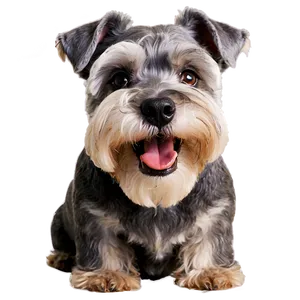 Schnauzer Friendly Smile PNG Dcs PNG
