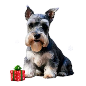 Schnauzer Holiday Greeting PNG 56 PNG