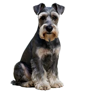 Schnauzer Loyal Companion PNG Cwq82 PNG