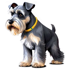 Schnauzer Loyal Companion PNG Gyy PNG