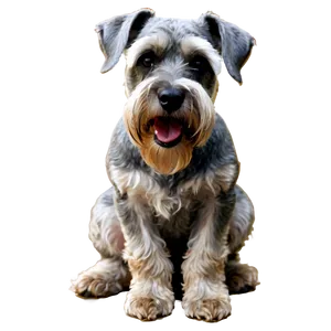 Schnauzer Loyal Companion PNG Peh