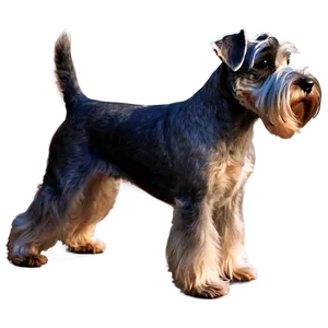Schnauzer Side Profile PNG Nkk