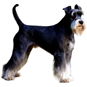 Schnauzer Silhouette PNG 40