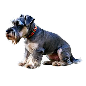 Schnauzer Watercolor Art Png Ase76 PNG image