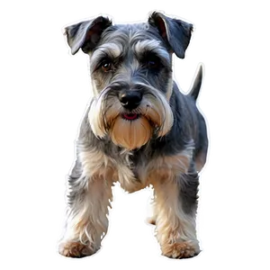 Schnauzer Watercolor Art Png Mbr PNG image