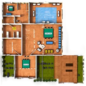 School Building Floor Plan PNG 06262024