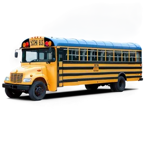 School Bus At Bus Stop Png Qyg PNG image