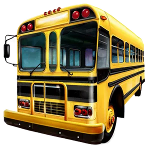 School Bus Illustration PNG Ywg49