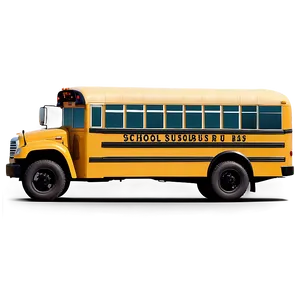 School Bus In Morning Light Png Fhh80 PNG image