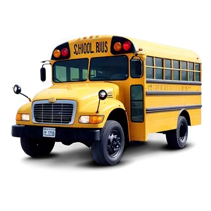 School Bus In Rainy Weather Png Onp6 PNG image