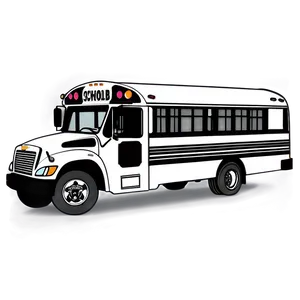 School Bus Outline PNG 06282024
