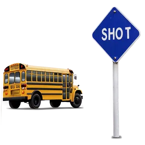 School Bus Passing Sign Png Wmv9 PNG image