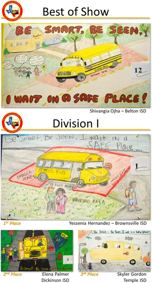 School Bus Safety Drawing Competition Winners PNG image