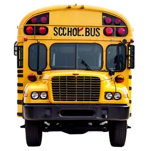 School Bus Under Sunny Sky Png Cep74 PNG image