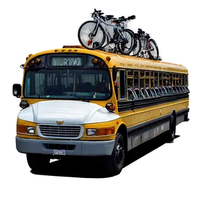 School Bus With Bicycle Rack Png 88 PNG image