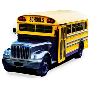 School Bus With Bicycle Rack Png Ljf31 PNG image