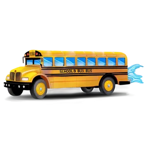 School Bus With Flashing Lights Png 05242024 PNG image