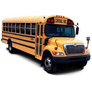 School Bus With Flashing Lights Png Rmi PNG image