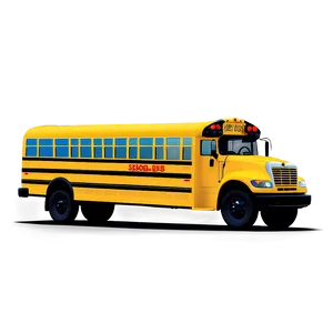 School Bus With Flashing Lights Png Vfk84 PNG image