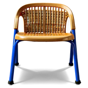 School Chair With Basket PNG 06212024