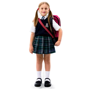 School Girl Character PNG 21