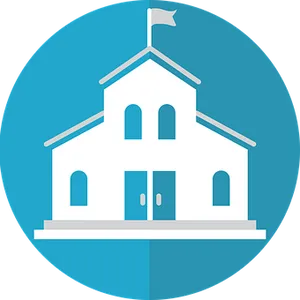 School Icon Graphic PNG image