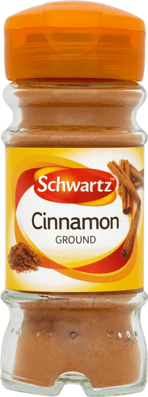 Schwartz Ground Cinnamon Spice Jar PNG image