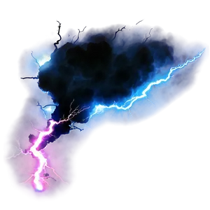 Sci-fi Lightning Blast PNG 39