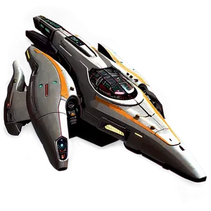 Sci-fi Starship Art PNG 99