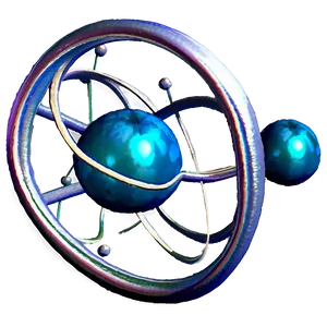 Science Atom Model Png Mtw8 PNG image