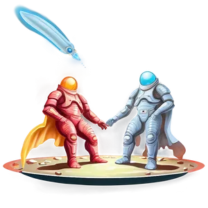 Science Fiction Scene Drawing PNG Ino