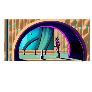 Science Fiction Scene Drawing PNG Usy
