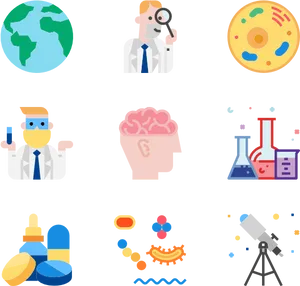 Science_ Icons_ Collection PNG image